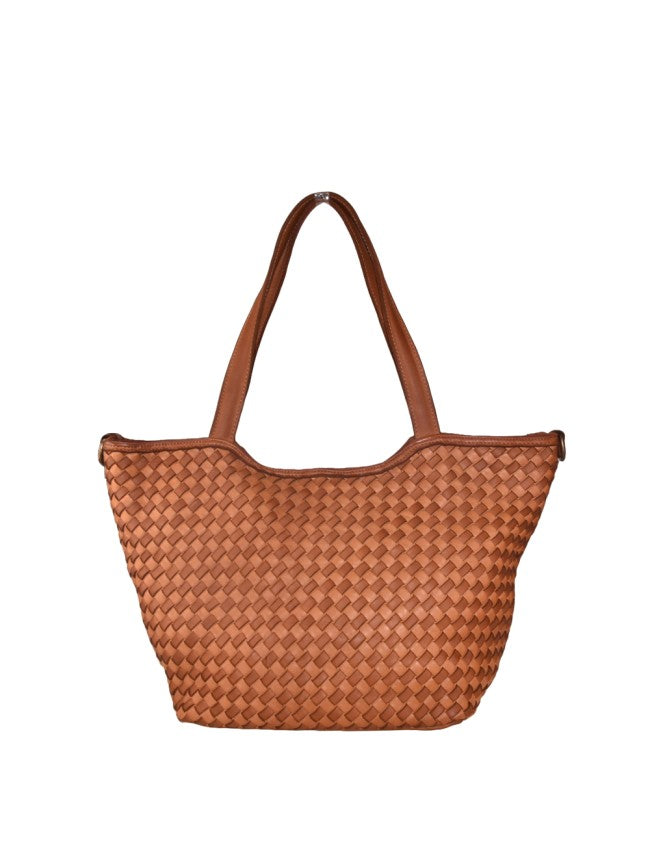 Wilma Rose  Skinnbag med flettet front