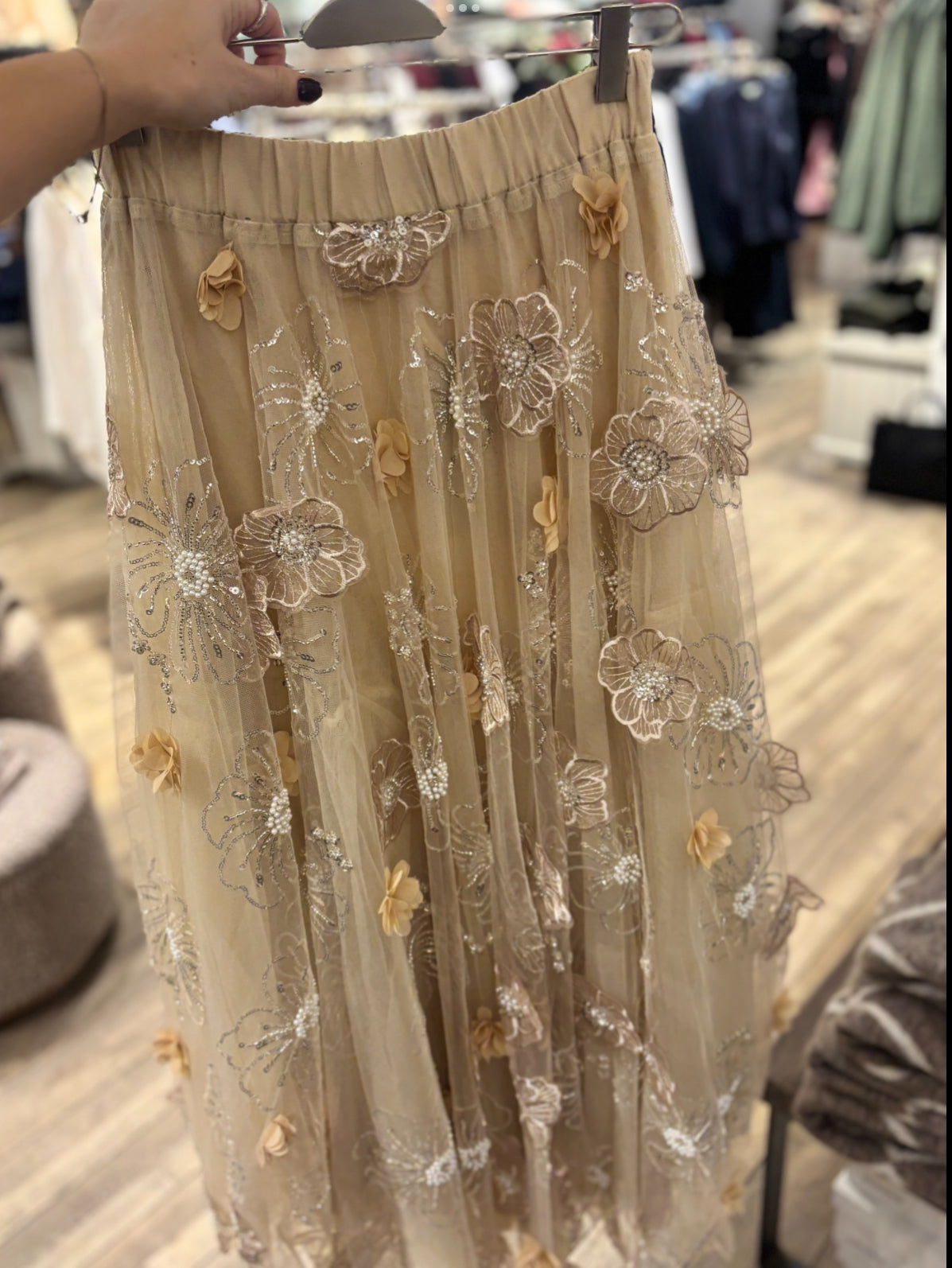 Haust  Long Fab tulle skirt