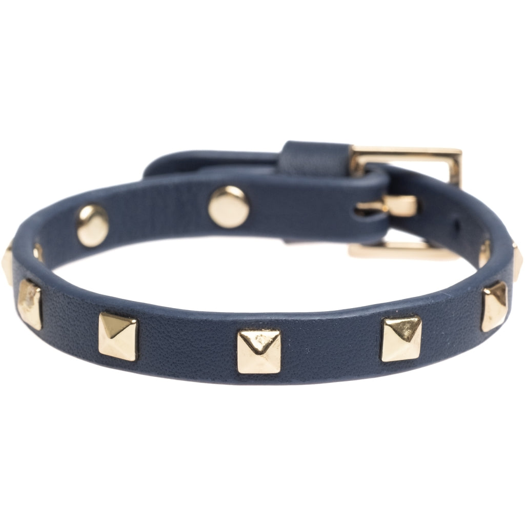 DARK  Leather Star Stud Bracelet Mini