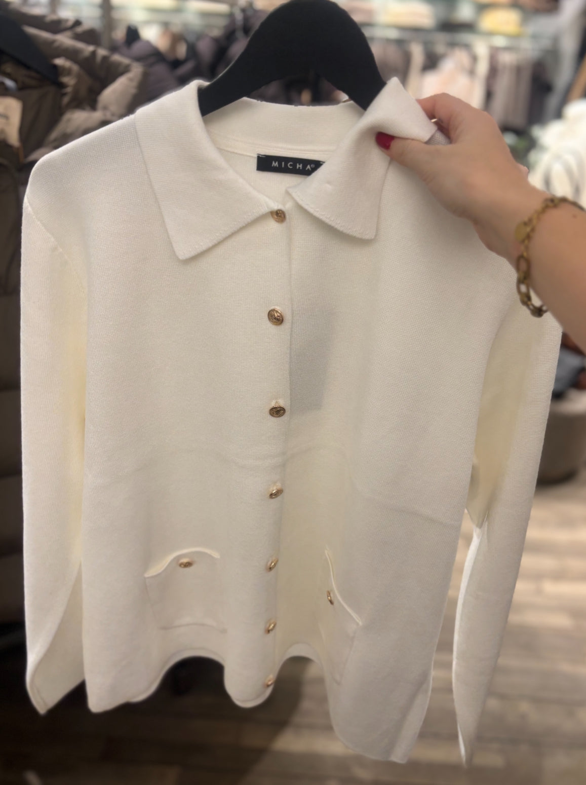 Micha  Cardigan med krage