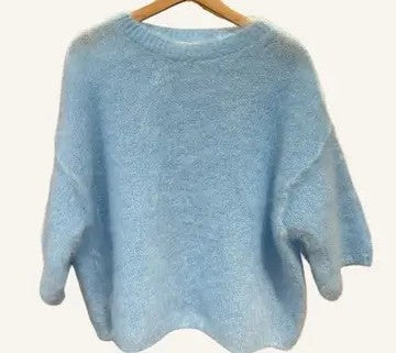 Elle & Rosa  Kid mohair short sleeve sweater