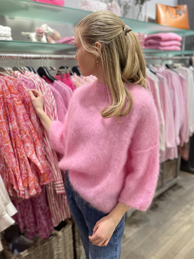 Elle & Rosa  Kid mohair short sleeve sweater