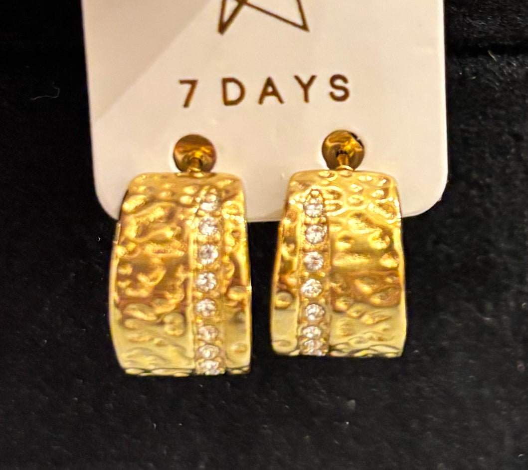 7 Days  Banket hoops med steiner