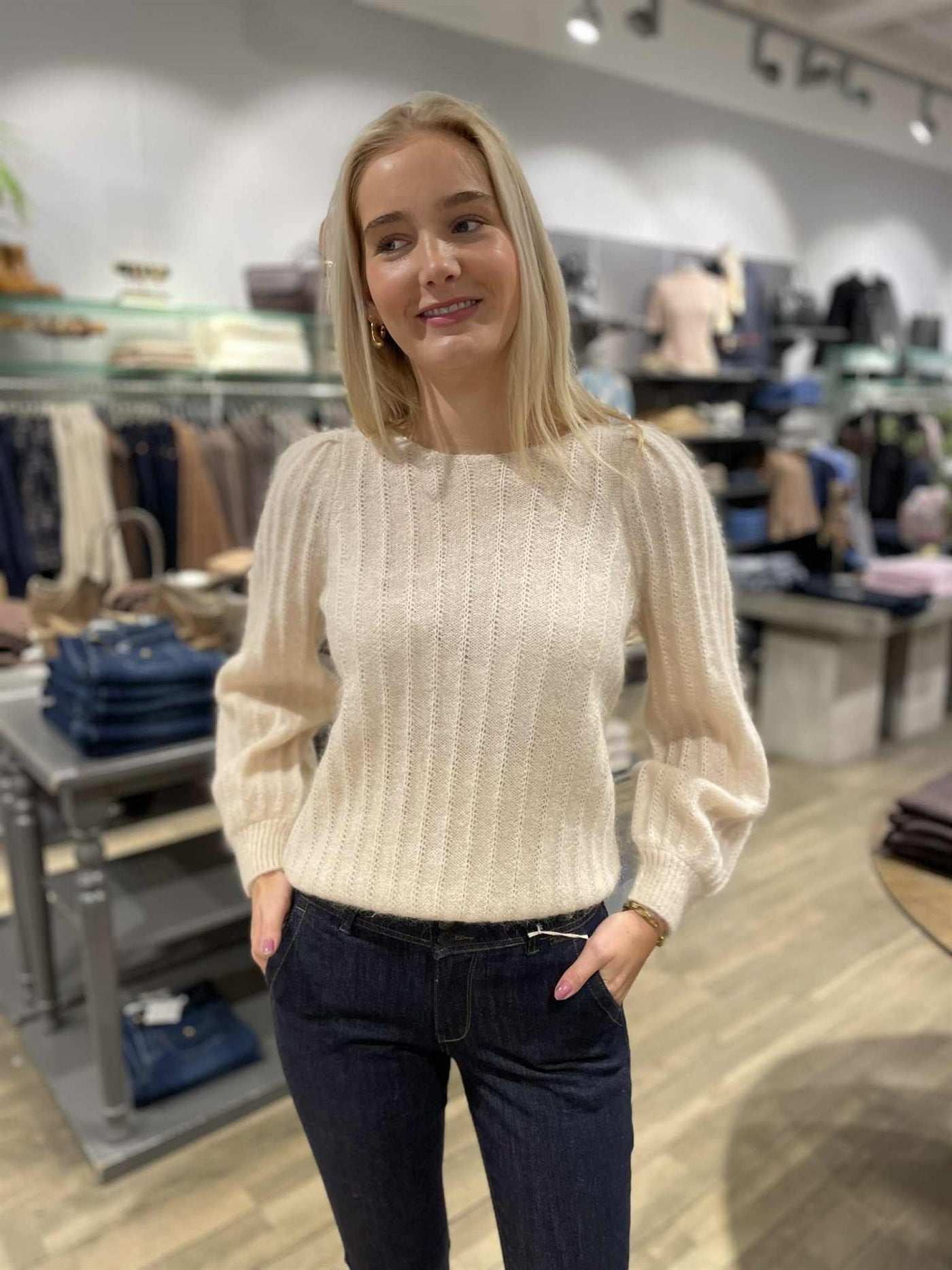 Dear Dharma  Mohaire Wavy Sweater
