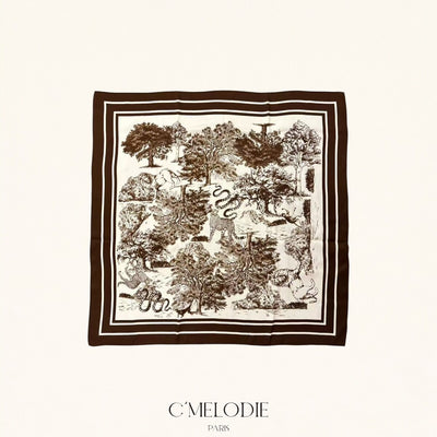 Elle & Rosa  Viscose/silke 75x75 cm skjerf