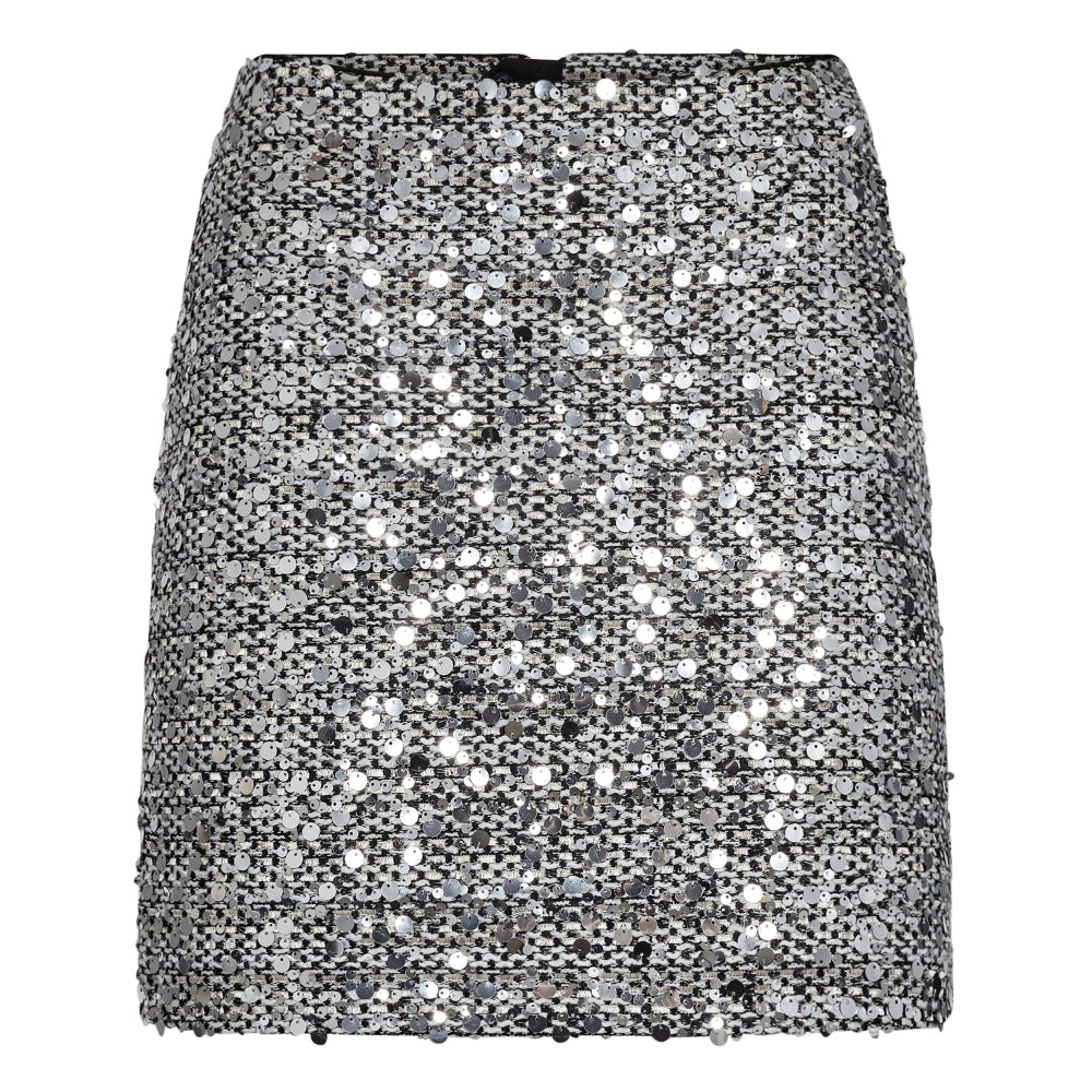 Boucle Sequin Mini Skirt