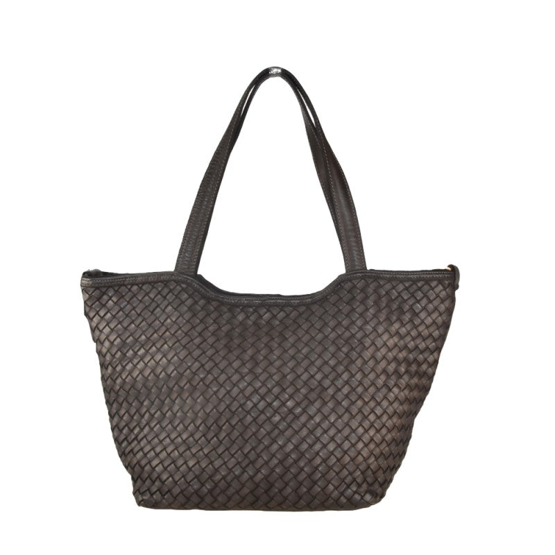 Wilma Rose  Skinnbag med flettet front