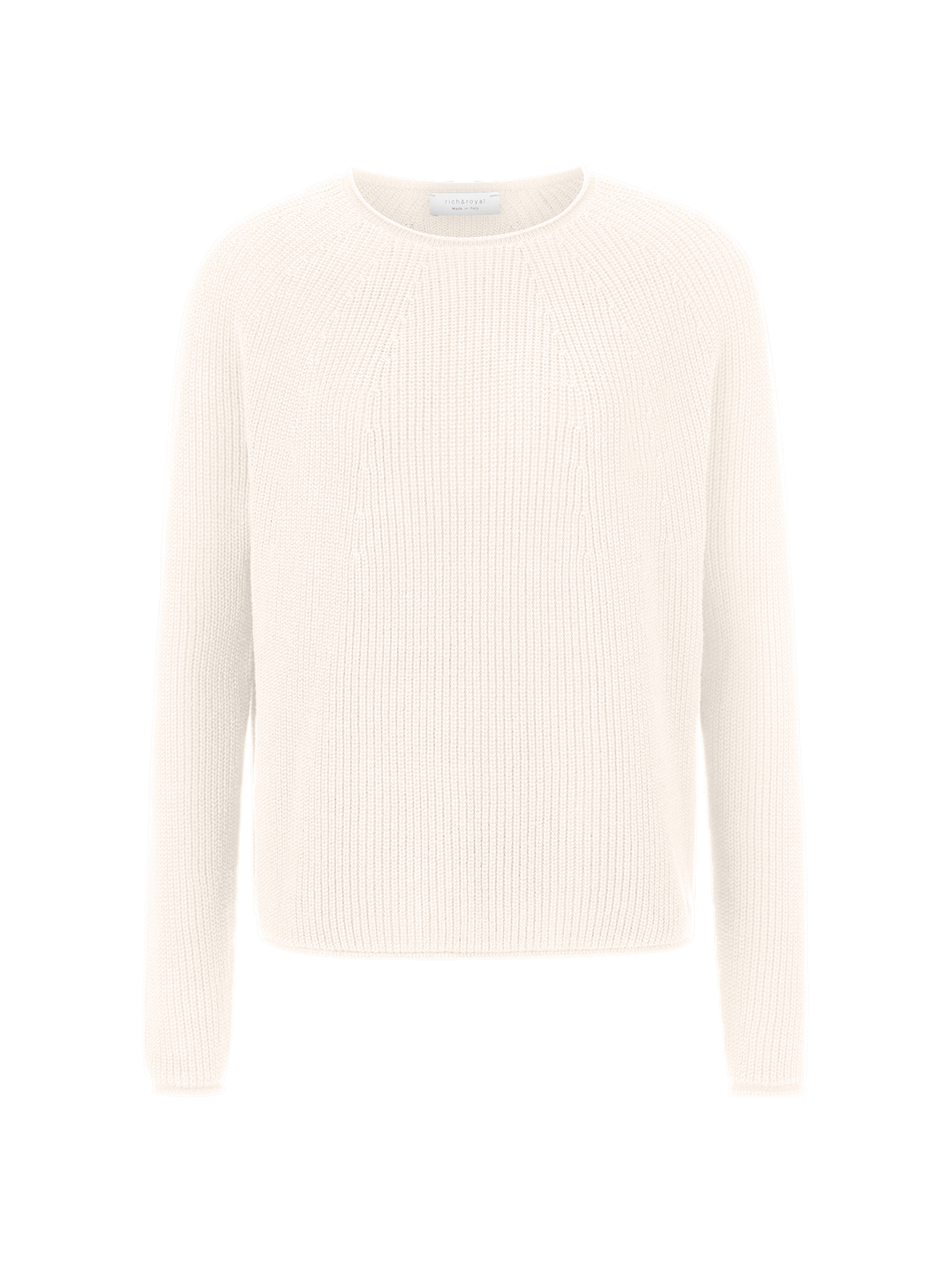 Seamless Crew-neck Half Cardigan Organic