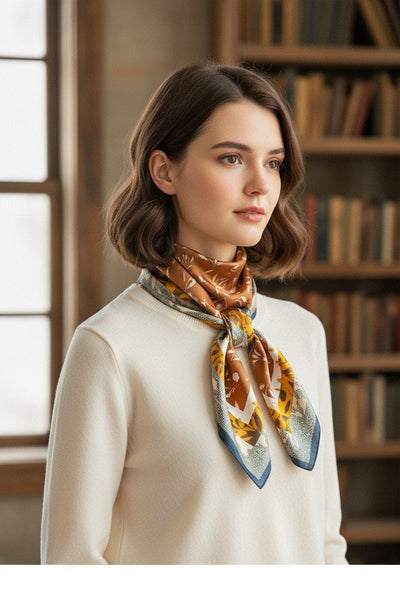 Elle & Rosa  Silk 70x70 cm skjerf