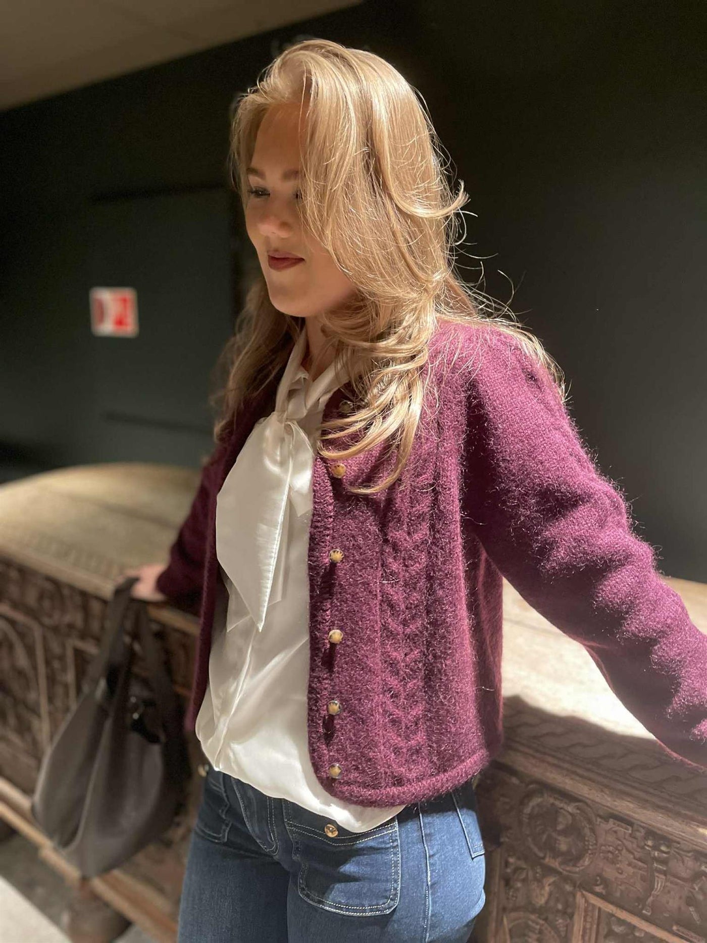 Dear Dharma  Mohaire Edge Cardigan