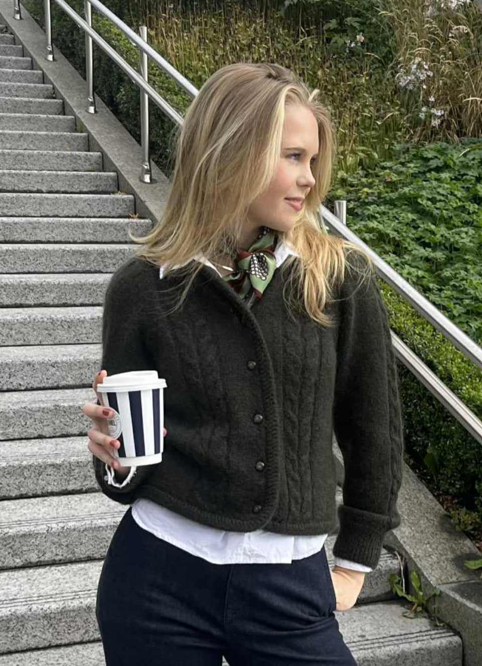 Dear Dharma  Mohaire Edge Cardigan