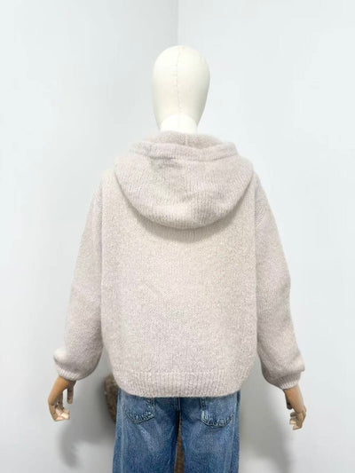 Elle & Rosa  Mohair Hoodie cardigan
