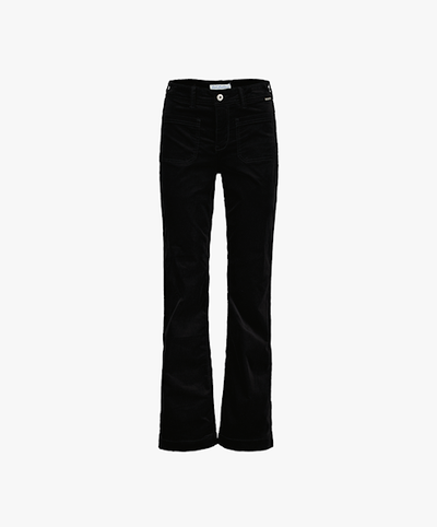 Red Button  Colette frontpatchpockets velvet