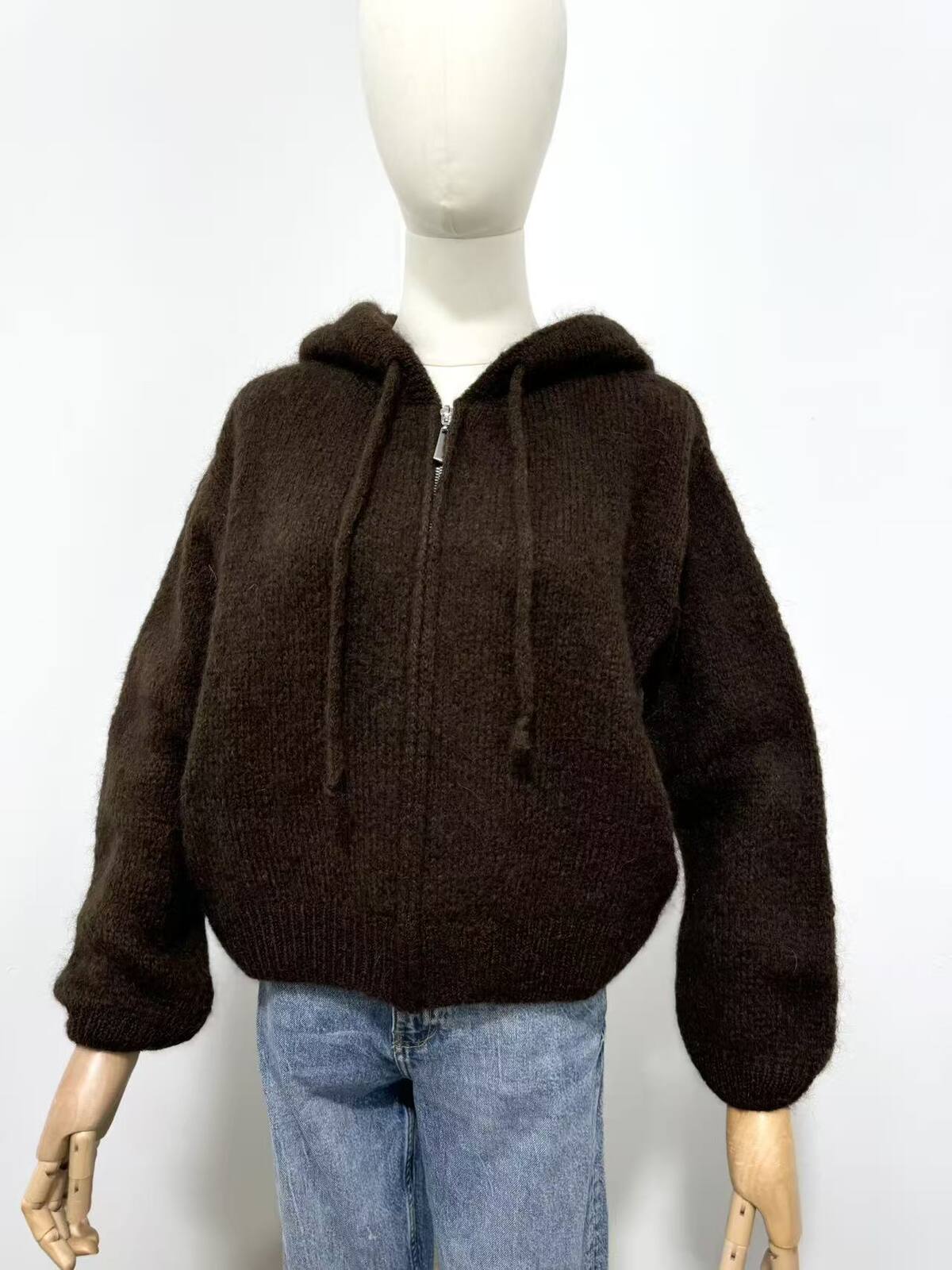 Elle & Rosa  Mohair Hoodie cardigan