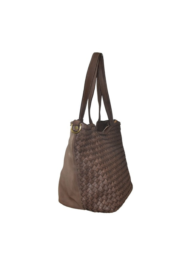 Wilma Rose  Skinnbag med flettet front