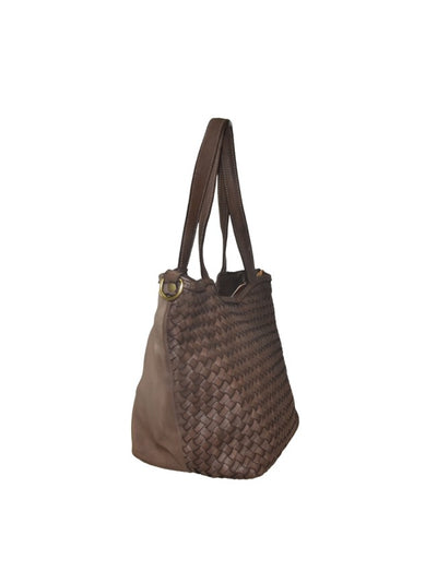 Wilma Rose  Skinnbag med flettet front