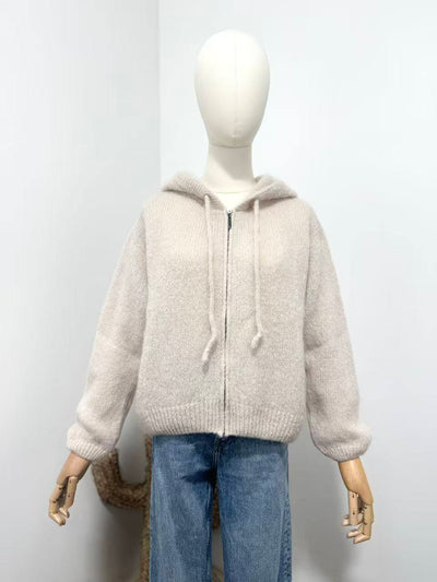 Elle & Rosa  Mohair Hoodie cardigan