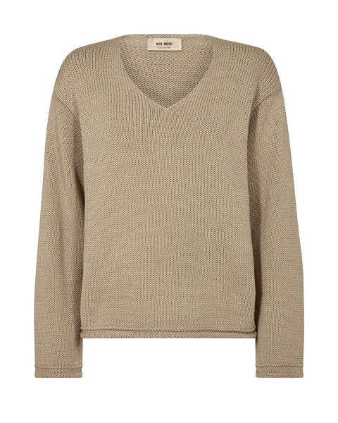 Bine LS v-neck knit