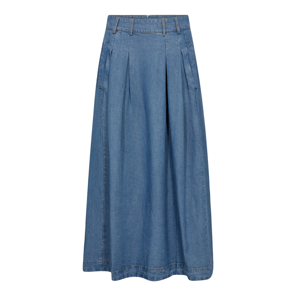 Cocouture  Anya denim pleat skirt