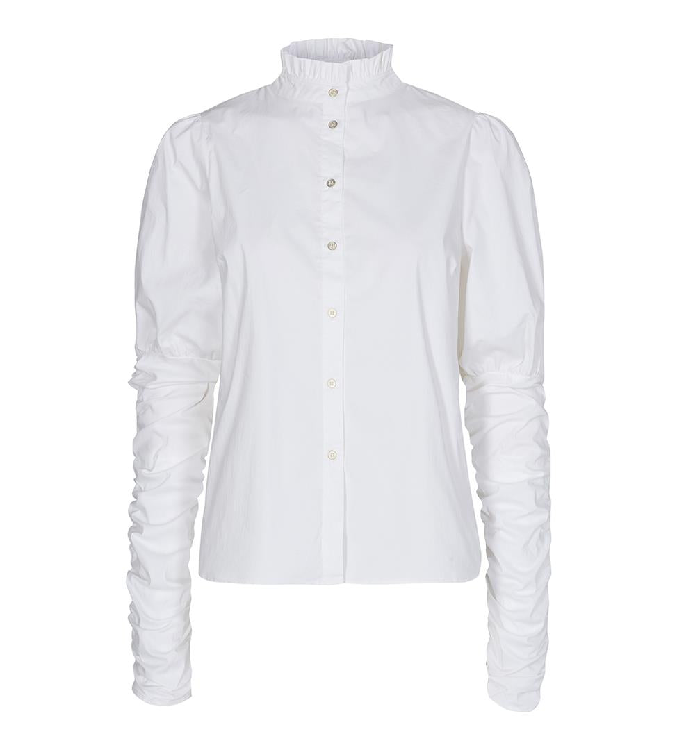 Sandy poplin puff shirt