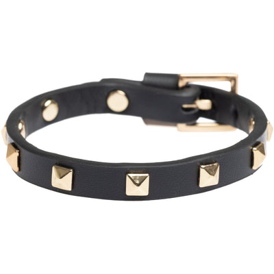 DARK  Leather Star Stud Bracelet Mini