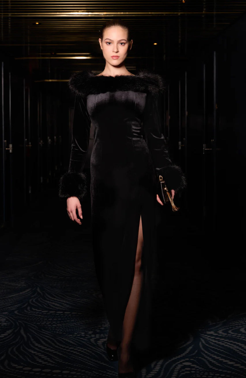Haust  Long velvet dress
