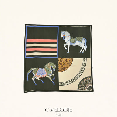 Elle & Rosa  Viscose/silke 75x75 cm skjerf