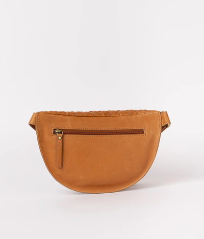 O My Bag  Ray Bumbag - Wild Oak woven soft grain leather