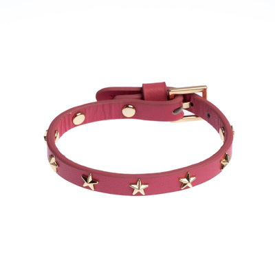 DARK  Leather Star Stud Bracelet Mini