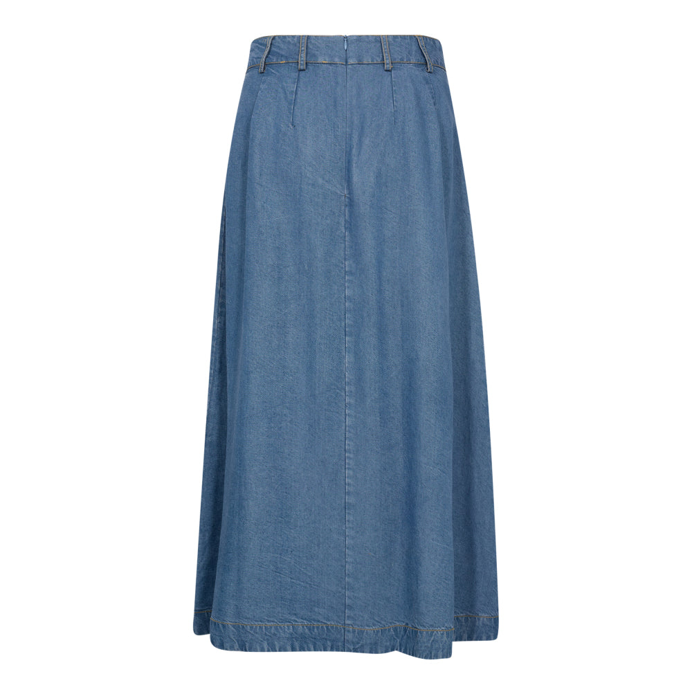 Anya Denim Pleat Skirt