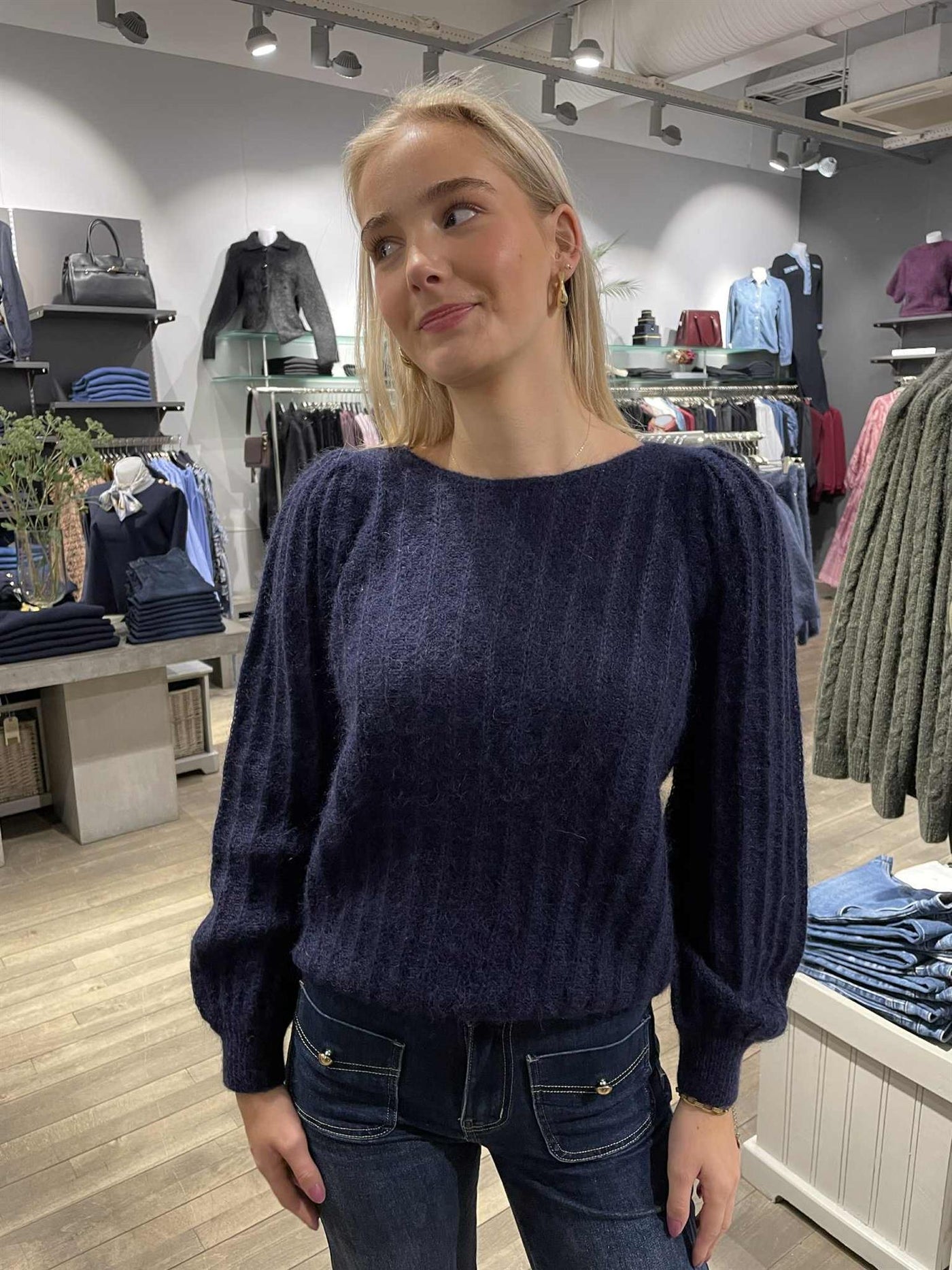 Dear Dharma  Mohaire Wavy Sweater