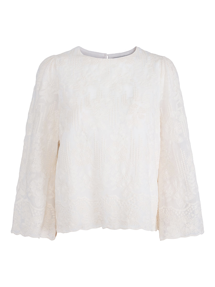 Lace sleeve blouse