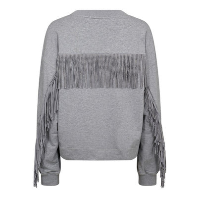 Stud Fringe Sweat