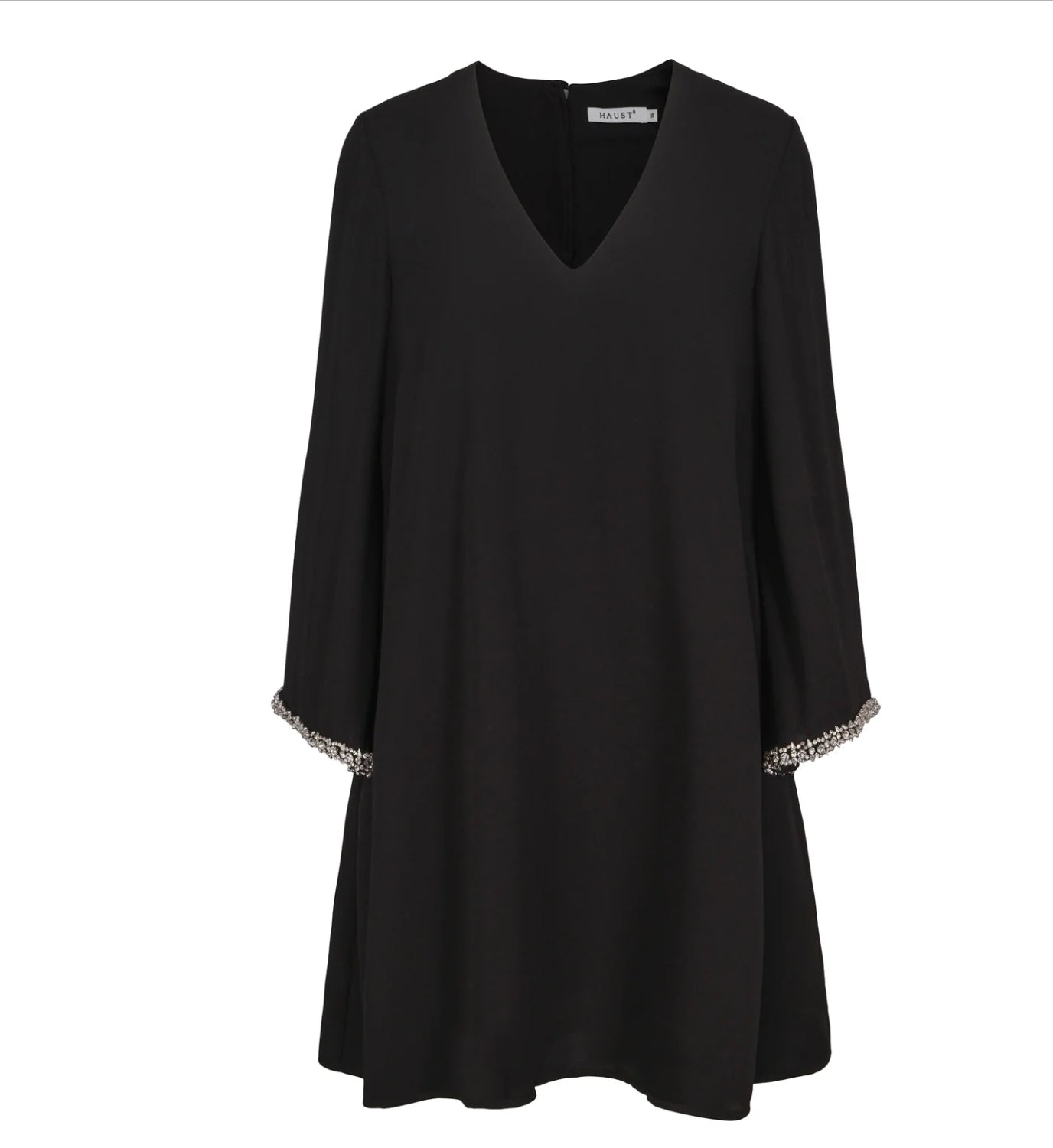 Haust  A-shape chiffon diam-detailed dress