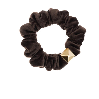 DARK  Velvet mini scrunchie