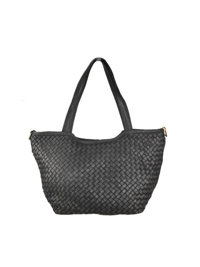 Wilma Rose  Skinnbag med flettet front