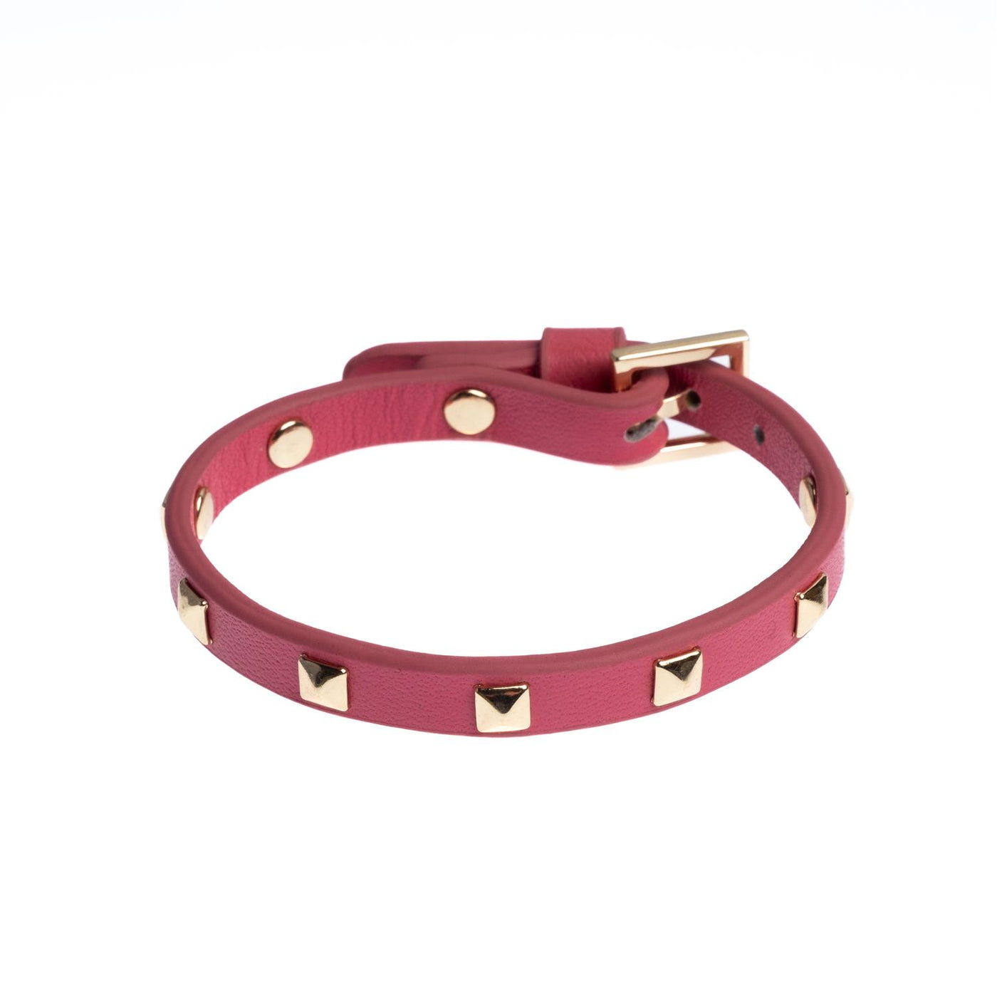 Leather Stud Bracelet Mini/Candy kiss